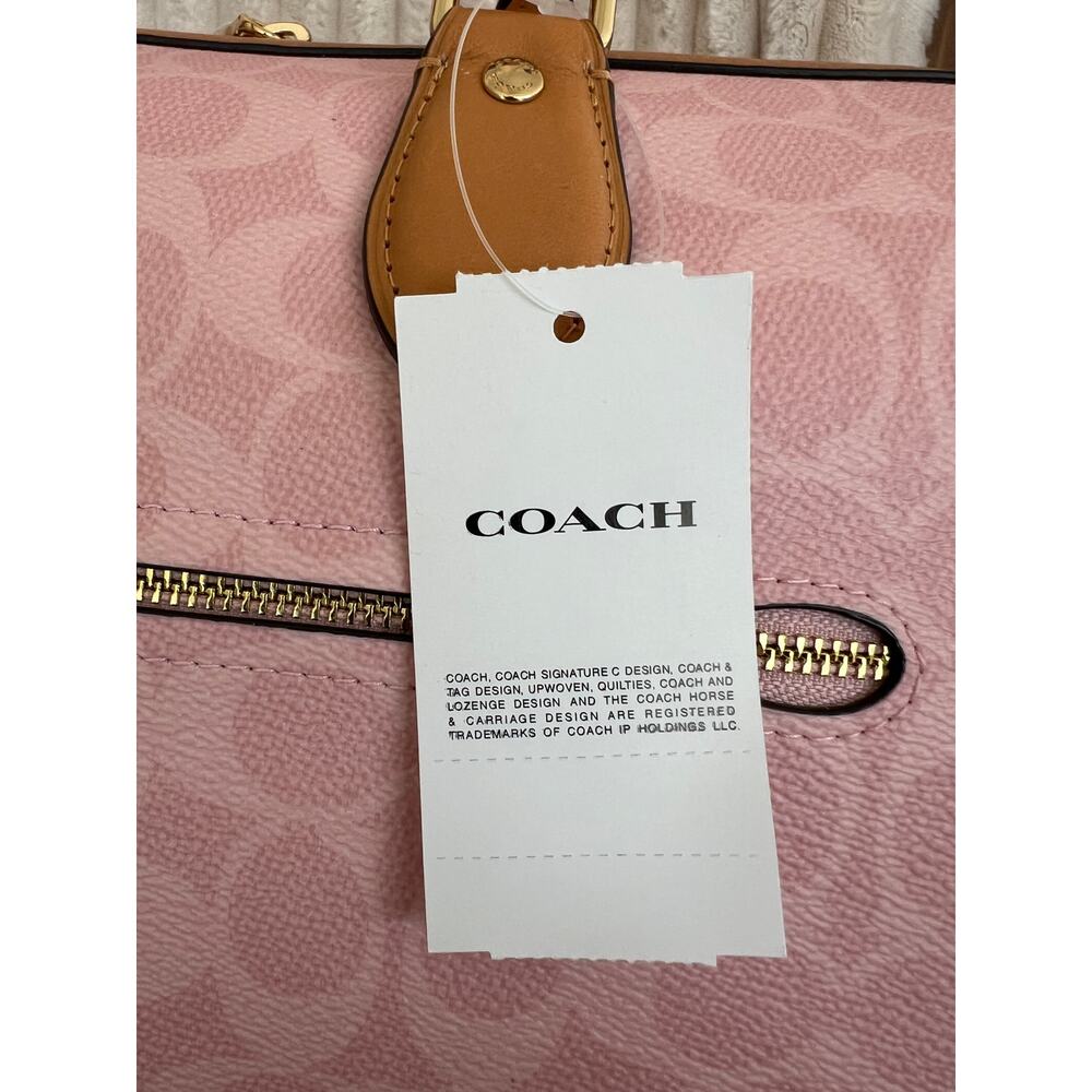 Coach Powder Pink Large Rowan NWT - Picture 10 of 11
